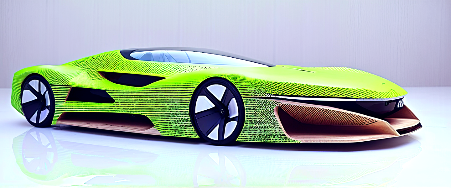 Minimalism c_car made of wood, masterpice, 8k,futuristic design, high speed, designed by the geatest designer ever lived, reflection, clean,,,, An art movement focusing on simplicity and reduction, often using geometric shapes and monochrome palettes.