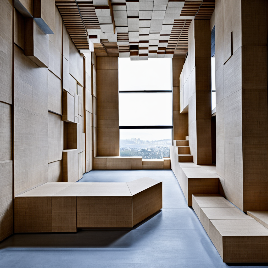 bookstore,mrares,a long hallway with a bunch of boxes on the floor and a bunch of stairs on the wall and a lot of windows,<lora:bookstore-xl:0.8>,