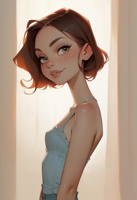 score_9, score_8_up, score_7_up, score_6_up, 1girl, petite, 18yo, cute face, skinny, seductive, lower body, spotlight, night