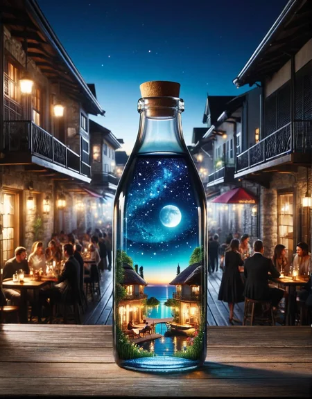 ais-bttl, inside bottle nighttime, outside bottle daytime <lora:ais-bttl-sdxl:1>