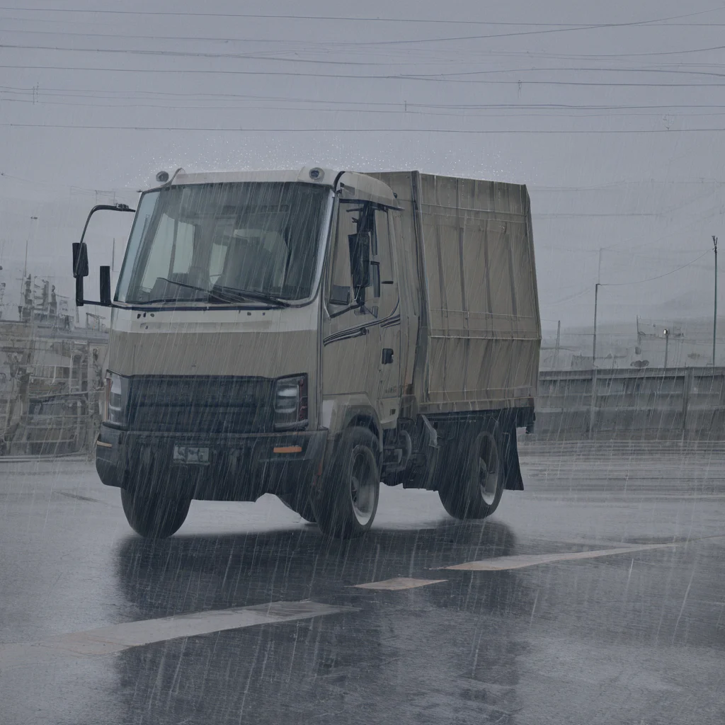 sfw, masterpiece, best quality,absurderes,source_photo,cinematic,realistic,photo,animal focus,no humans,truck,highway,rain,streetlights, <lora:Reallustrious_Beta:0.8>