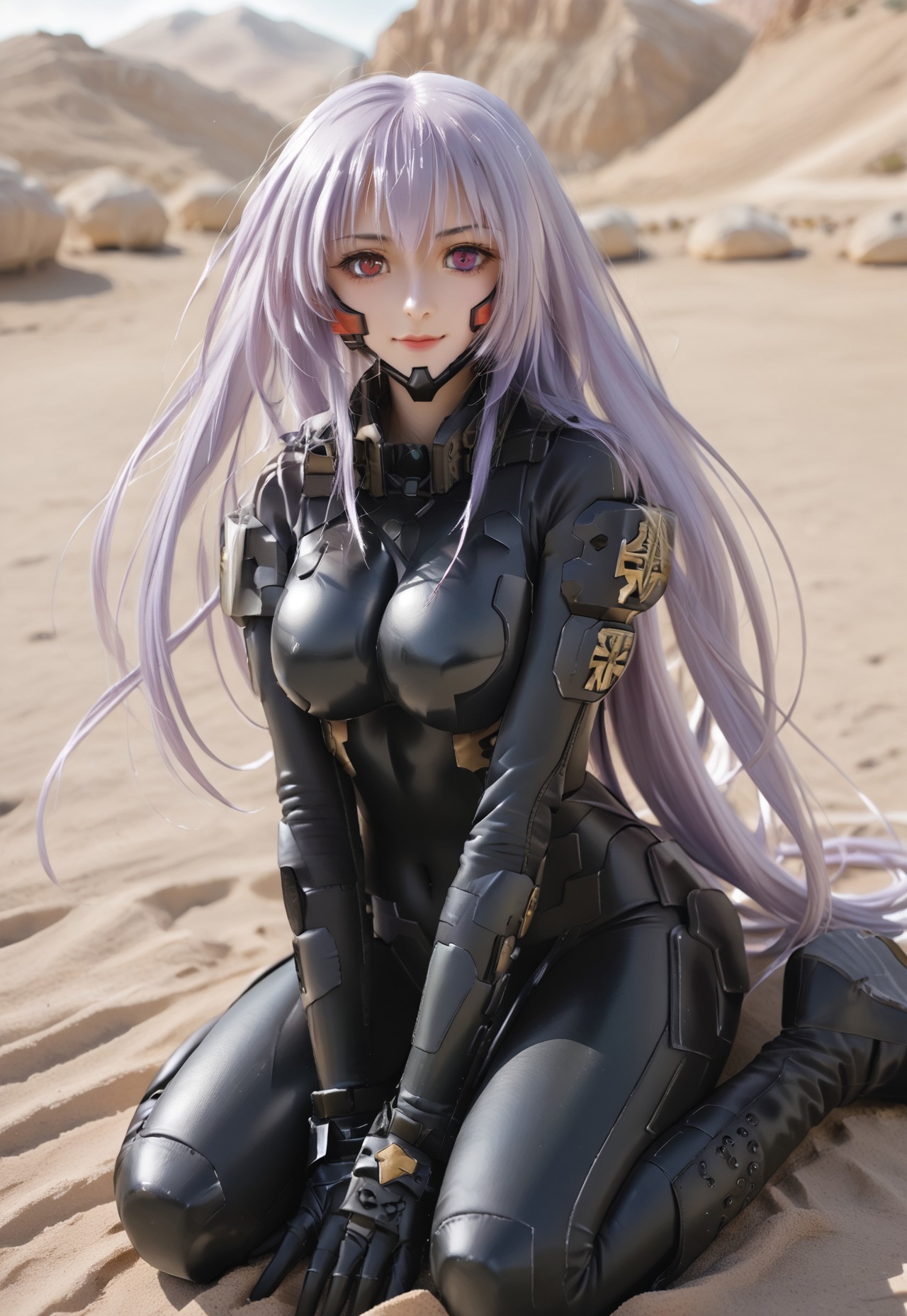 safe_pos, (score_9:0.9),score_8_up,score_7_up,rating_safe,anime style,(zPDXL),(zPDXL3),<lora:The Iris Swordsoul ponyXL v1.1:0.76>,purple eyes,light purple hair,fleurdelis, the iris swordsoul, 2girl, double, smile, large breasts, upper body, looking at viewer, closed mouth, blue detached sleeves, white leotard, sitting, light smile, brown boots
schwarzesmarkenfortifiedsuit, pilot suit, impossible bodysuit,red eyes,,desert,schwarzesmarkenfortifiedsuit, pilot suit, impossible black bodysuit, whole body, crawl on all fours, Sexy