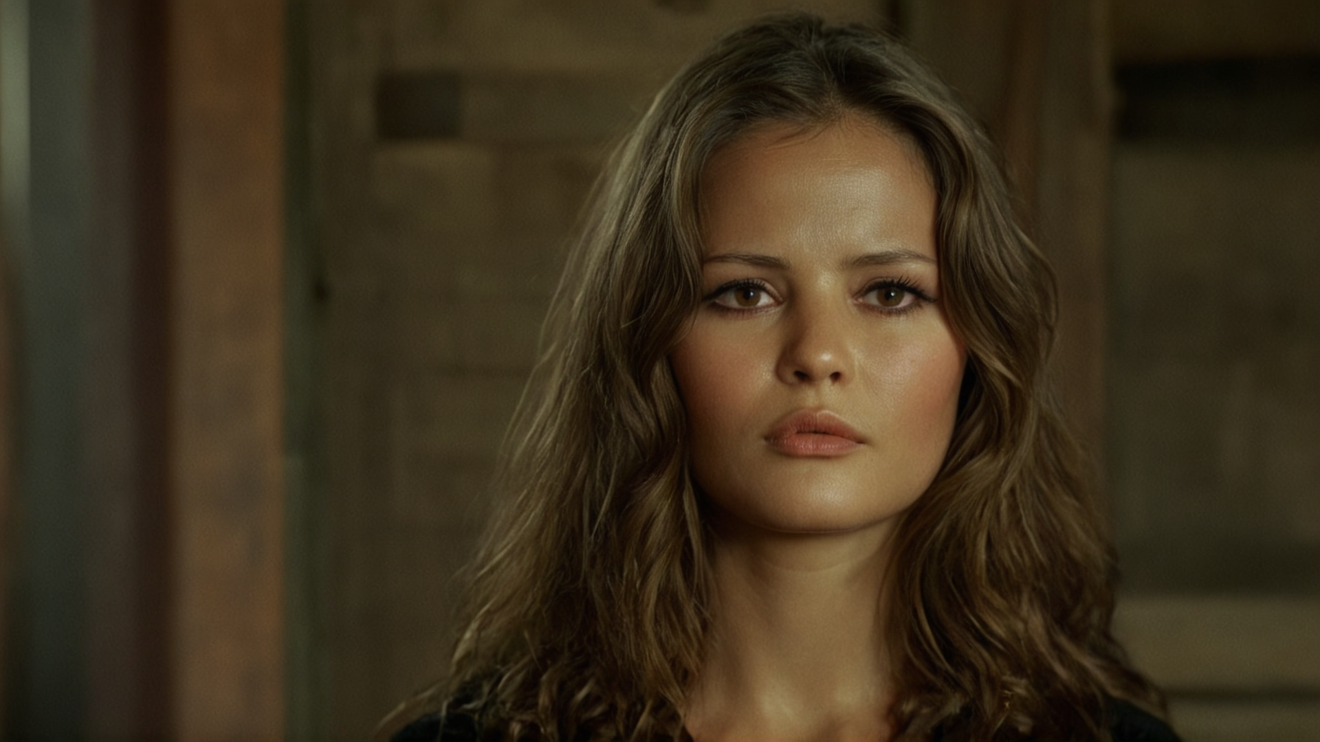 UHD, 4k, ultra detailed, cinematic, a photograph of cinematic film still of <lora:add-detail-xl:0.1>1
<lora:detailed:0.3> realism
<lora:perfection style:0.2> perfect
<lora:eyetune:0.6>
<lora:xl_more_art-full_v1:0.1>
<lora:Ron Fricke style:0.3>
<lora:Unreal Engine style:0.3>
<lora:TeethXL:0.3>
<lora:Chiaroscuro Lighting Style:0.3> Chiaroscuro Lighting Style
<lora:Once Upon a Time in the West style:0.9>
In the 1880's,in an old wild west town Claudia Cardinale Jill McBain a woman with a very long hair stares at the camera,1girl,solo,long hair,looking at viewer,brown hair,brown eyes,closed mouth,blurry,lips,portrait,realistic,19th Century,western movie themed,sharp,detailed,epic photography,artistic,dramatic light,cinematic style,film style,Once Upon a Time in the West style , emotional expression, epic, beautiful lighting, inpsiring