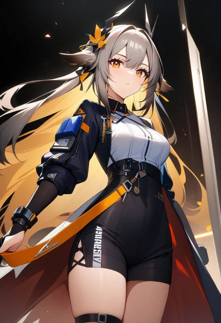 masterpiece, 1girl, ARKNIGHTS ELITE, black background
