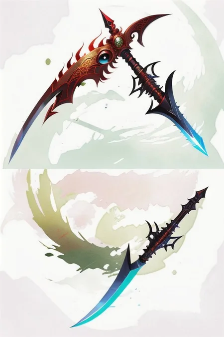 Shengbiao, A type of Chinese halberd, halberd, chinese weapon, that featured a hook at the end of the blade, medieval looking weapon, MagicItem_v1,