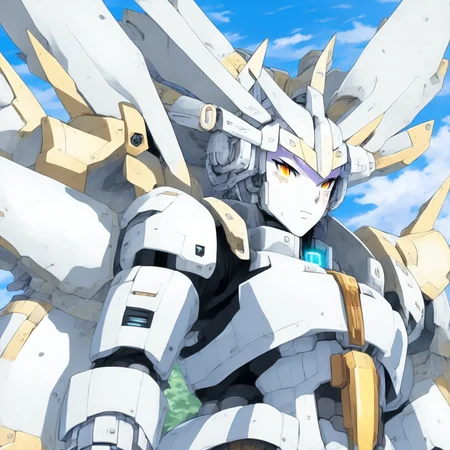 anime When the Mecha powers up the limit break, special move, Gundam Overdrive (GundamOverdrive style:1) <lora:djzGundamOverdrive:0.8)