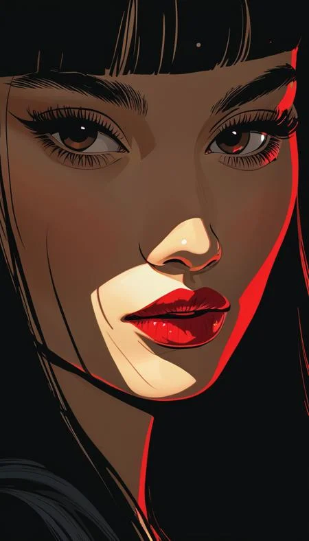 impactful paint of a girl <lora:The_Pulp_Session:0.8>, highly detailed, 8k, sharp, professional, clear, high contrast, high saturated, , vivid deep blacks, crystal clear