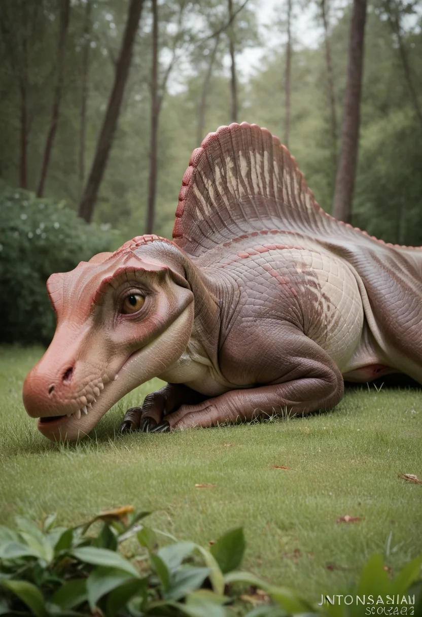 intricate details, high intricate details
<lora:Spinosaurus_Jurassic_Park_3-000001:1> spinosaurusjp3, feral dinosaur, laying, jungel, zPDXL3, <lora:Pony_QualityV4.0:1.12> zPDXLxxx, zPDXLrl