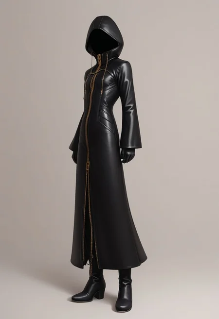 score_9, score_8_up, source_anime, highly detailed,
zipper, black footwear, hood, long sleeves, gloves