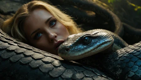 (Cinematic Still Frame), Movie Still, Norse female goddess, ((Hel)), pale skin, blonde hair, blue eyes, Lying in a pit of snakes, python \(snake\), horror, gaze, Eyelight, grimdark, detailed facial features, magic, dark cave, cool color temperatures, damp, moist, (extremely detailed), realistic, ray tracing, shallow depth of field, volumetric fog, cinematic lighting, 50mm, f/4, ISO 1000, 8k resolution, HDR, dramatic, neutral expression, mythological fantasy, evokes feelings of intrigue and awe.,
((very close)) (macro), realistic, ((photorealistic)), extremely detailed, glass reflection, dark shadows, hard light, hard shadows, shallow depth of field, very detailed, big budget hollywood movie, detailed, focus on things, wide angle, chaotic hut in the background. vivid, photorealistic, realistic, dramatic, dark, sharp focus, 8k, cinematic photography, film mood, cinematic light, immersive composition, narrative elements, conveys emotion, mood, and narrative depth to create visually striking images that feel like still frames from a film, action, high detail, <lora:SDXLHighDetail_v5:0.3>