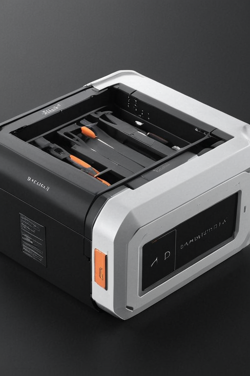 toolbox, ((daniellepik)), ((lemanoosh)), product shot, sleek minimalist futuristic product design <lora:Sleek_Product_Design:1>