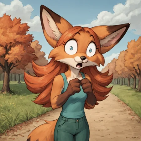 score_9, score_8_up, score_7_up, source_anime BREAK
autumn, 1girl,solo, furry female, looking at viewer,solo,wide-eyed,outdoors,detailed backround,natural light,shadow detail
<lora:Precocious:0.6>