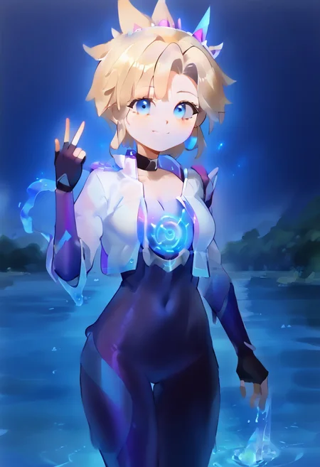 score_9, score_8, score_7_up solo BREAK
1girl, BREAK medium breasts, seductive look,by yuio, <lora:yuio_style_PONYXL:1>,<lora:Mizah_style:1>,<lora:J.K_Pony_test_v1:1>,
BREAK Tracerkpop , Tracer (overwatch),looking at viewer,blush,<lora:Lord_Moku:1> BREAK RivenSBXL, sidelocks, single horn, pointy ears, medium breasts, black choker, collar bone, single bare shoulder, cleavage, white kimono, purple sash, multicolored sash, purple elbow gloves, fingerless gloves, purple pants, asymmetrical clothes, greaves, purple sandals BREAK v over eye,backhand BREAK lui-newyr, white hair,slime blue skin wet BREAK masterpiece,best quality,solo,1girl, nord,animal ears,black hair,long hair,red eyes,blush,sex pose,flat chest,outdoors,sfw,((human water sculpture:1.3)),((large amount of blue water flowing body:1.5)),(ripple water:1.3),(nudity:1.15),(see through:1.2),(translucent:1.2),(light particle),(Reflective particle),(dark intense shadows),((lighting)),(blue eyes:1.3),(blonde hair:1.3),light smile,(cowboy shot:1.3),(melt:1.4),ripple,river,mountain,field,forest,garden,standing on the water surface,(best quality),(realistic:0.8),looking at viewer,(close up),