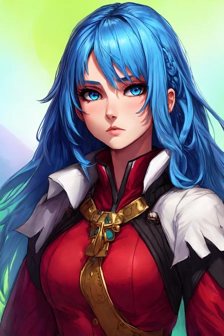 <lora:WitchHunter:1>, best quality, masterpiece, <lora:more_details:0.7>, 1girl, solo, blue hair, absurdly long hair, blue eyes