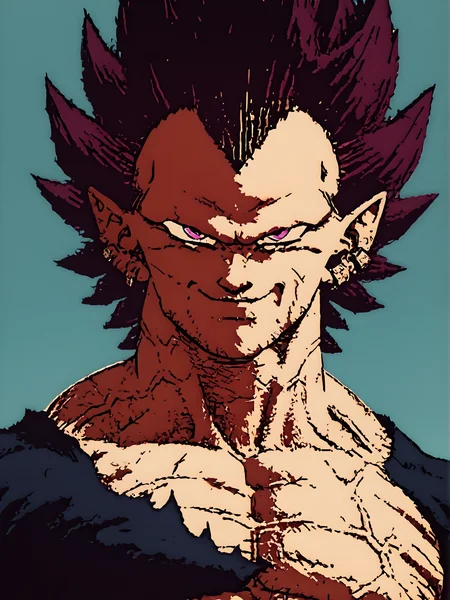 score_9,score_8_up,score_7_up,1 boy Uulteegguu,evil smile,purple eyes,veins on neck,sky background,official art,official style,perfect composition,4k,dcr34sed_c0l0ring,,,<lora:dcr34sed-c0l0ring:0.9>,<lora:Sayans_vol3:1>