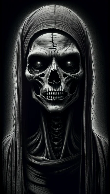 monochrome greyscale noise grainy dirty charcoal drawing of <lora:CharcoalDarkStyleXL:1>CharcoalDarkStyle zombie dark black background black vignette