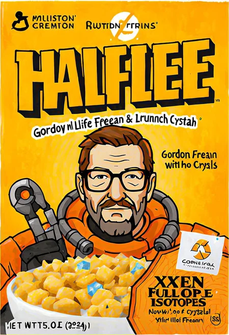 (Half-Life), (Gordon Freeman),
Lambda Crunch, full of isotopes, now with Xen Crystals