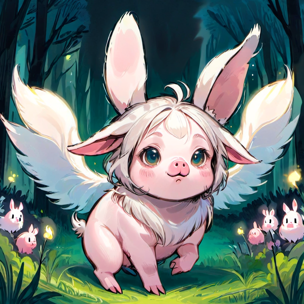 pig-rabbit hybrid <lora:[XL]Rabbit_blood:1>