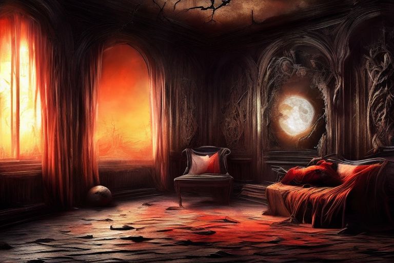 RAW photo, (masterpiece:1.3), subsurface scattering, heavy shadow, (high quality:1.4), (intricate, high detail:1.2), professional photography, HDR, High Dynamic Range, realistic, ultra realistic, photorealistic, high resolution, film photography, ambient lighting, atmospheric effects, <lora:detail_slider_v4:2>, OverallDetail,  DarkFantasy, <lora:Evil:1>, bare tree, bird, castle, cloudy sky, electricity, evilrealm, moon, no humans, outdoors, red moon, scenery, star \(sky\), sunset, epiCPhoto