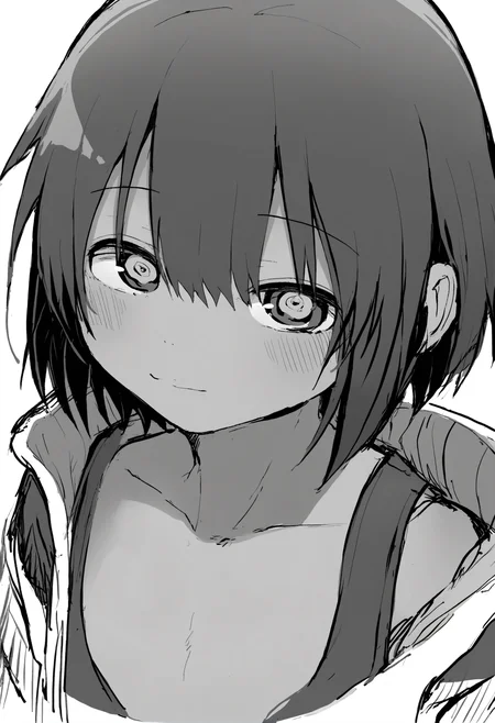 masterpiece, hyper detailed, best quality,(furry:1.3),1girl, makima \(chainsaw man\), monochrome, greyscale, solo, looking at viewer, ringed eyes, simple background, bangs, white background, portrait, medium hair, closed mouth, close-up, sketch, light smile, hair between eyes ,<lora:DAGASIXLlokr8f-000188:0.95>