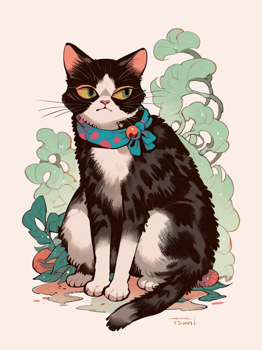 score_9, score_8_up, score_7_up, score_6_up, score_5_up, <lora:tomidoronXLP:1> tomidoron, cat, solo, feral