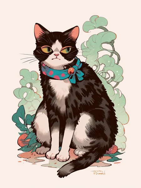 score_9, score_8_up, score_7_up, score_6_up, score_5_up,   <lora:tomidoronXLP:1> tomidoron, cat, solo, feral