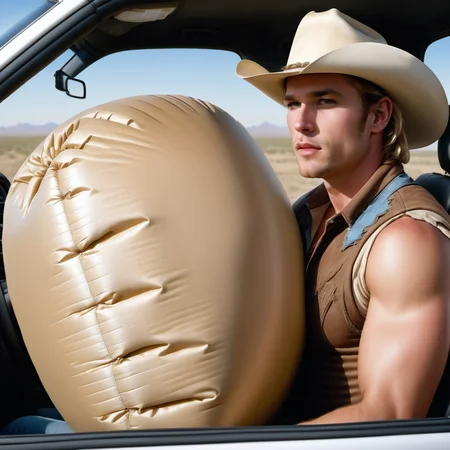 Inflated Airbag