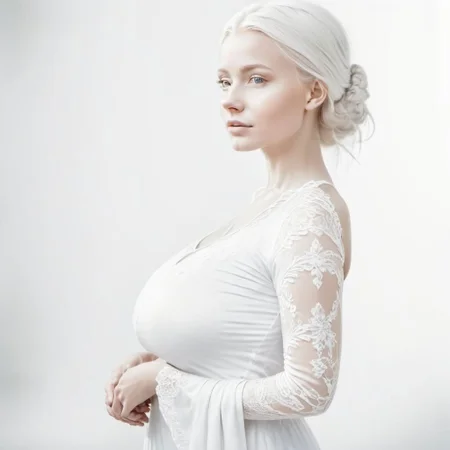 Portrait photography:2.3 of white european ethnicity woman, young, beautiful, high key