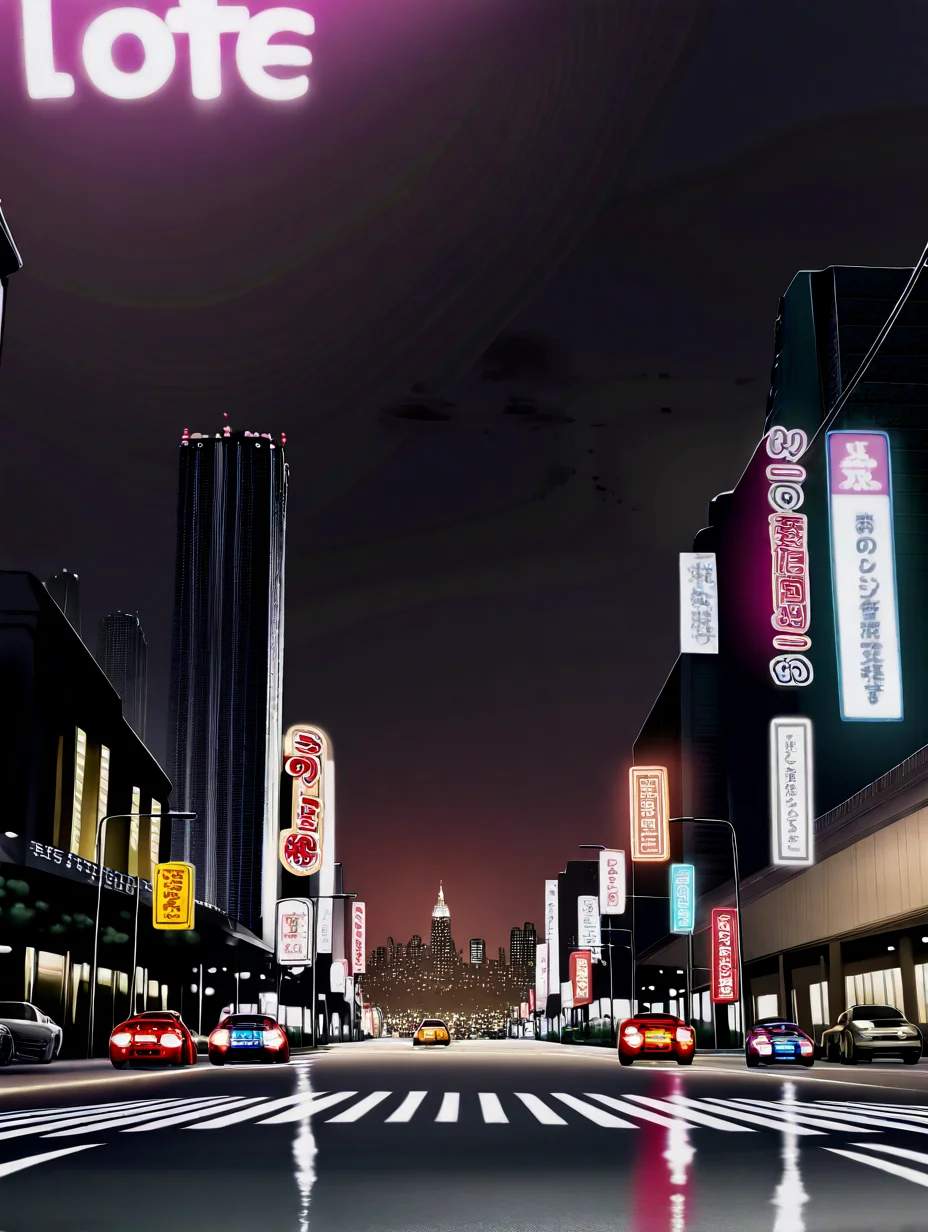 cityscape, cyberpunk, street, cars, neon palette, dark, dark theme, darkness, neon lights, no humans,
satou kuuki, momoko \(momopoco\), yusha m, dishwasher1910, kcar66t, torino aqua, shunichi, ebifurya,
masterpiece,best quality,amazing quality,very aesthetic,absurdres,newest, anime screenshot, crisp, sharp,
<lora:NOOB_EPSv1_1_detailer_by_vlnvk_v0_5:1.5>
