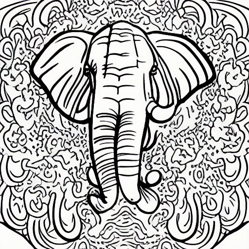 color-page elephant