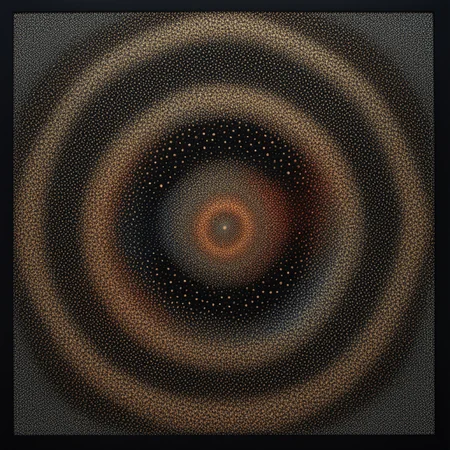 alchemy machine particles pointillism Le Parc abstraccion geometrica, black background <lora:LeParc_AI_LoRA_XL_v2.1:1>