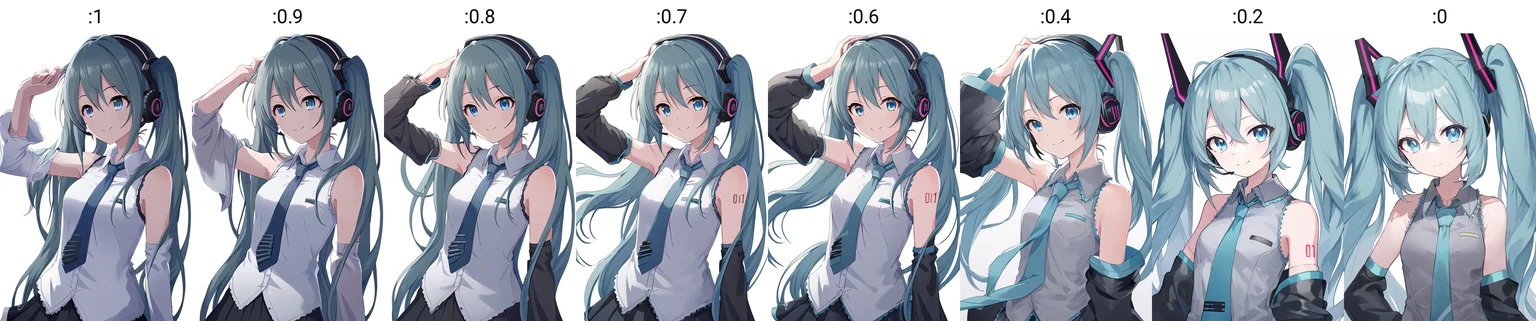 hatsune miku, 1girl, arm up, bare shoulders, black sleeves, blue eyes, blue hair, blue necktie, closed mouth, collared shirt, detached sleeves, gradient background, grey background, grey shirt, headphones, headset, long hair, long sleeves, miku day, necktie, shirt, sleeveless, sleeveless shirt, smile, solo, tie clip, twintails, upper body, v, very long hair, white background
<lora:deresute-000016:1>