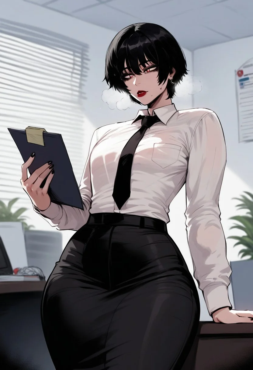 Score_9, score_8_up, score_7_up, high quality,
1boy, solo, short hair, black hair, Office femboy. femboy, femboy slut, sexy.
Sexy, casual clothing, office casual, femboy, curvy, thicc, wide hips
perfect, easynegative, detailed,
perfect, perfection, perfect, detailed, perfecteyes. Woman. ng_deepnegative_v1_75t, easynegative, aid291, Expressiveh, lhata4564, shexyo.