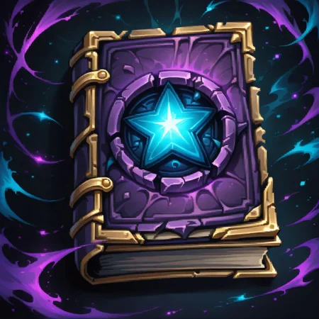 ((masterpiece, best quality)), high resolution, highly detailed, 32k picture,
purple zzmagicbook, 
glowing, star symbol,