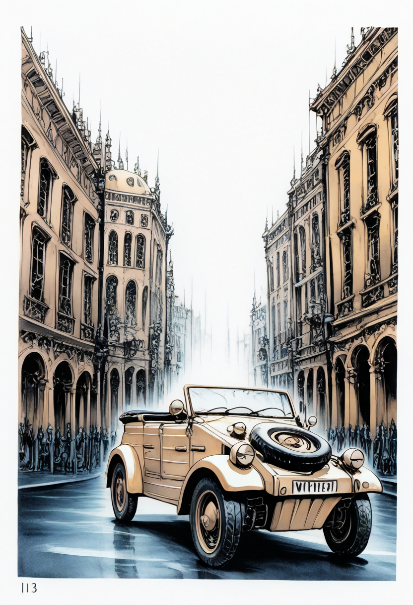 score_9,score_8_up,score_7_up,
Car illustration,dramatic lighting,high contrast,decorative,atmospheric,haunting beauty,texture,(dynamic angles),retro,subdued colors,splash art,highly detailed illustration,trending on Artstation,paint splatters,perfect composition,watercolor,sharp focus,intricate details,highly detailed,white background,
Red,black,gray,yellow,white,
<lora:Midjourney_5:0.6>,<lora:WaterColorV3:0.8>,watercolor,<lora:Kübelwagen_illustrious:0.9>,kubelwagen,no human,