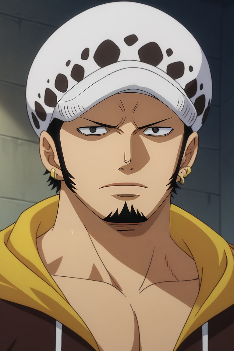 score_9, score_8_up, score_7_up, source_anime, intricate details, anime screencap, , , , , , 1boy, solo, male focus, <lora:law_trafalgar_pony:0.92>, law_trafalgar, black hair, black eyes, short hair, facial hair, sideburns, long sideburns, goatee, hat, , , irish costume, , , <lora:sdxl_lightning_8step_lora:1>