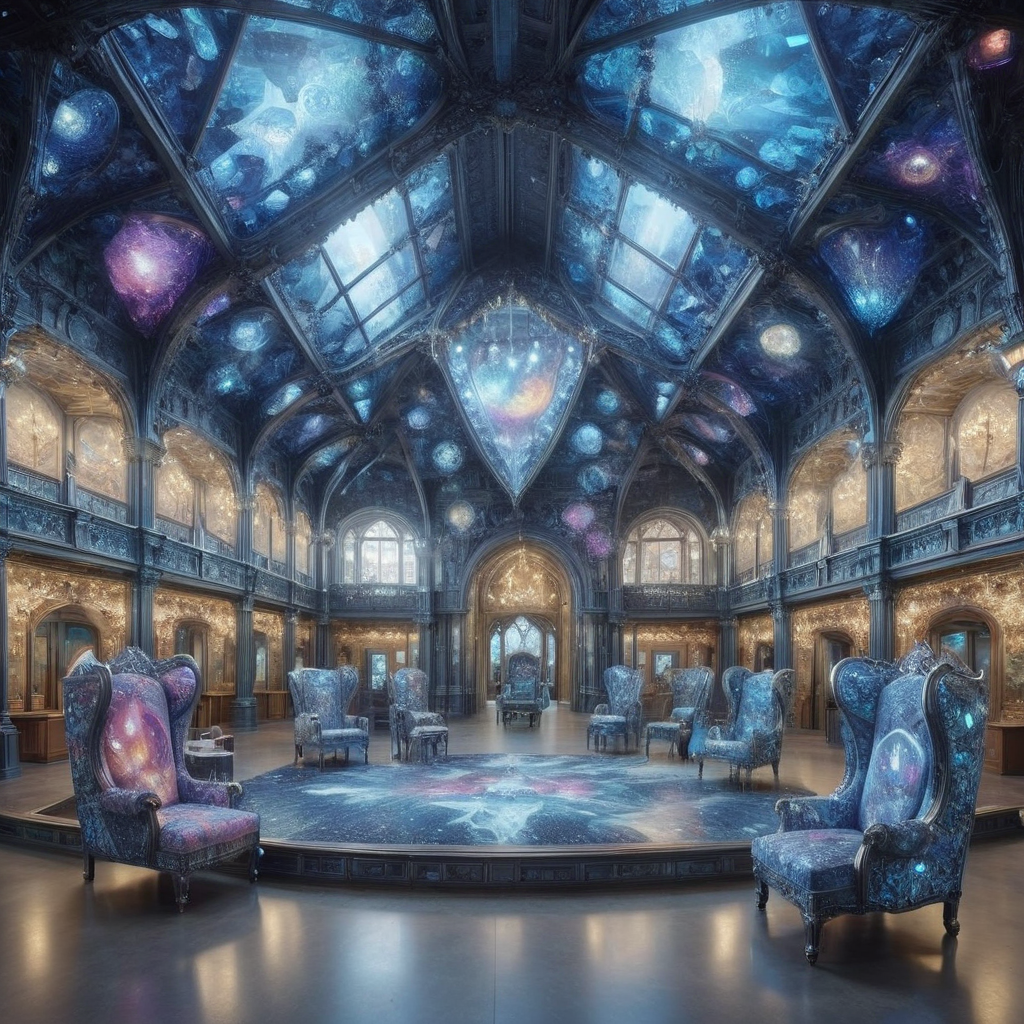decalcomania architecture underworld highway,fen,city hall BREAK <lora:bgst:1>bgst unicorn riding adventure park, chairs,valuable artwork, sandstone,triangular tapestry tapestry,engineered wood flooring, jellyfish gene insertion, picture lights,fantasy