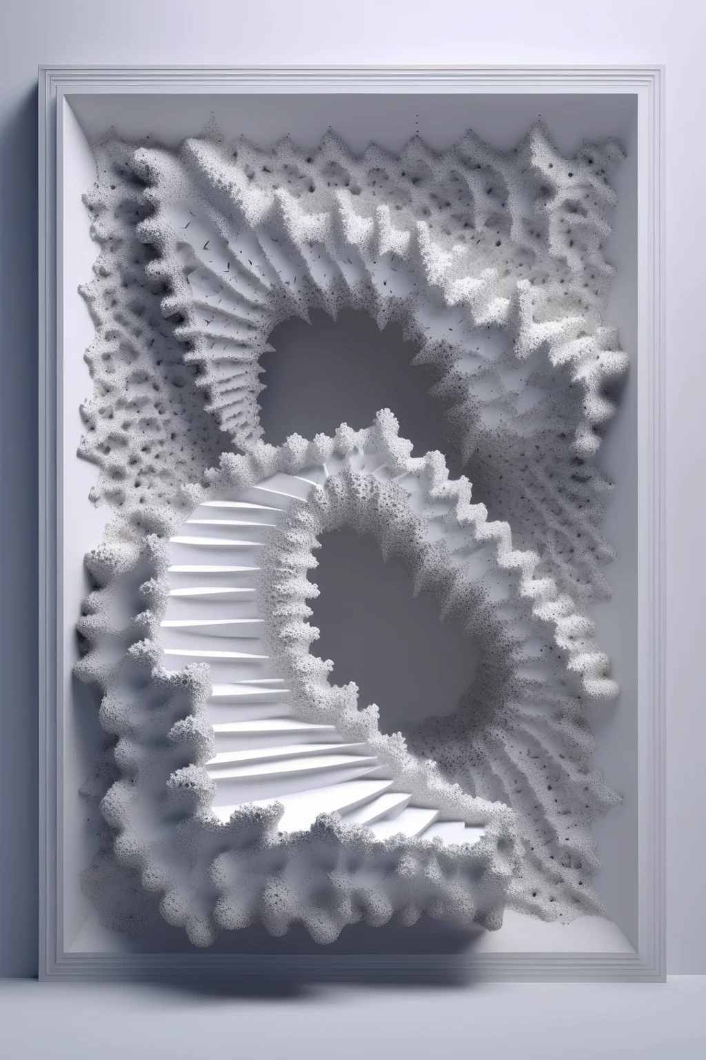 <lora:Daniel Arsham Style:1>Daniel Arsham Style - a 3d fractal sculpture of the Mandelbrot set made entirely out of the Nike logo