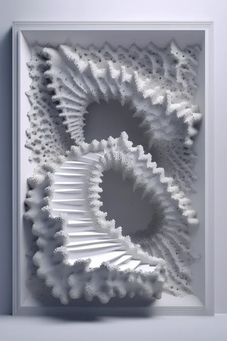 <lora:Daniel Arsham Style:1>Daniel Arsham Style - a 3d fractal sculpture of the Mandelbrot set made entirely out of the Nike logo