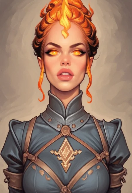 (((front view, dynamic angle))),
comic style, looking at viewer, highly detailed, source_comic_illustration, from front, 1girl, illustration, comic style, looking at viewer, highly detailed, source_comic_illustrationskinny, looking at viewer, 1girl, masterpiece, best quality, cowboy shot, girl, realistic drawing, anime, by Sam Yang, sharp highly detailed 2d illustration, comic art, (hyperrealism, soft light, sharp),
BREAK
((bestifacator, black glowing eyes, dynamic pose)), hair the color of fire, (((((long fiery hair made up of flame:1.1))))), ((in burning castle manor, soot on the walls))
((((full-clothed))))
BREAK
(((((in burning medieval castle, soot on the walls)))))
(((((in ruined medieval castle, burned background))))))
score_9, score_8_up, score_7_up, score_6_up, source_cartoon, rating_explicit, Expressiveh, (((((upper body))))), dynamic pose
