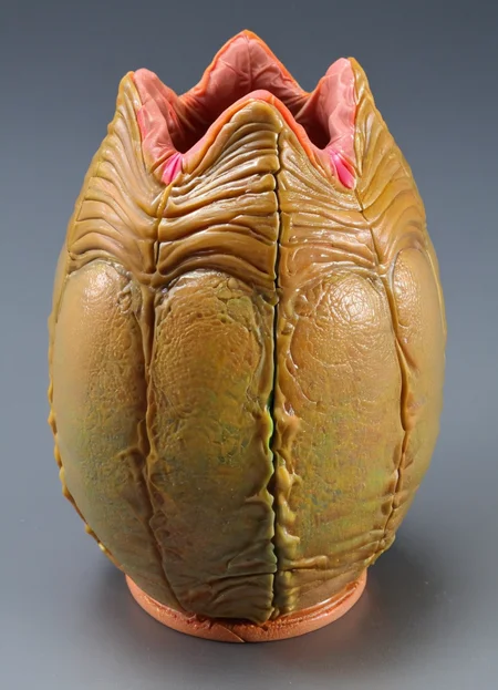 the xenoegg pencil holder,
<lora:Xenomorph_Egg_SDXL:1> xenoegg