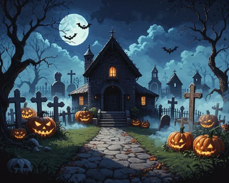 1score_9, score_8_up, score_7_up, intricate details, rating_safe,
<lora:Pixel_Art_Styles_Pony:0.8>, ArsMJStyle, Pixel Art, manyP,
creepy graveyard, fog, halloween,
at night, dark night, shadows, depth of field, detailed background,
<lora:ral-chrosc-clr:0.5>, ral-chrosc-clr,
<lora:Expressive_H:0.5>, expessiveH,
<lora:xl_more_art-full_v1:0.3>,
<lora:add-detail-xl:0.3>,