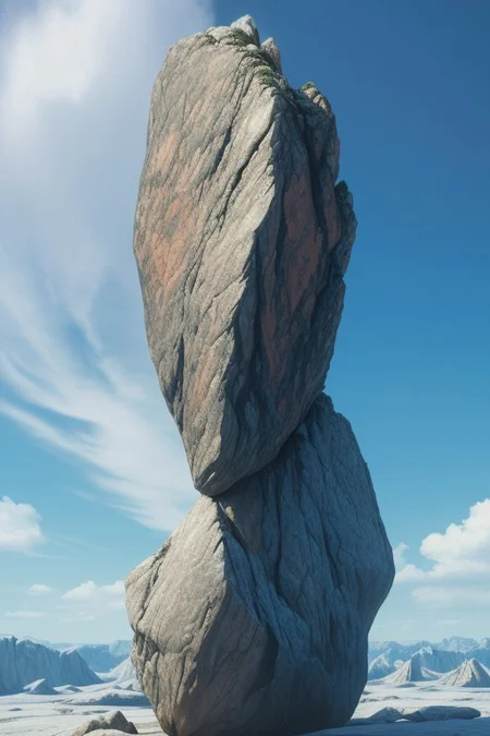 (ultra high res:1.4), (masterpiece), CG unity 8k wallpaper, (ultra high res:1.4), (masterpiece), (RAW photo, 8k uhd, Masterpiece, Best Quality, Highres:1.4), (dramatic, cinematic:1.2), a rock in white room, a big rock