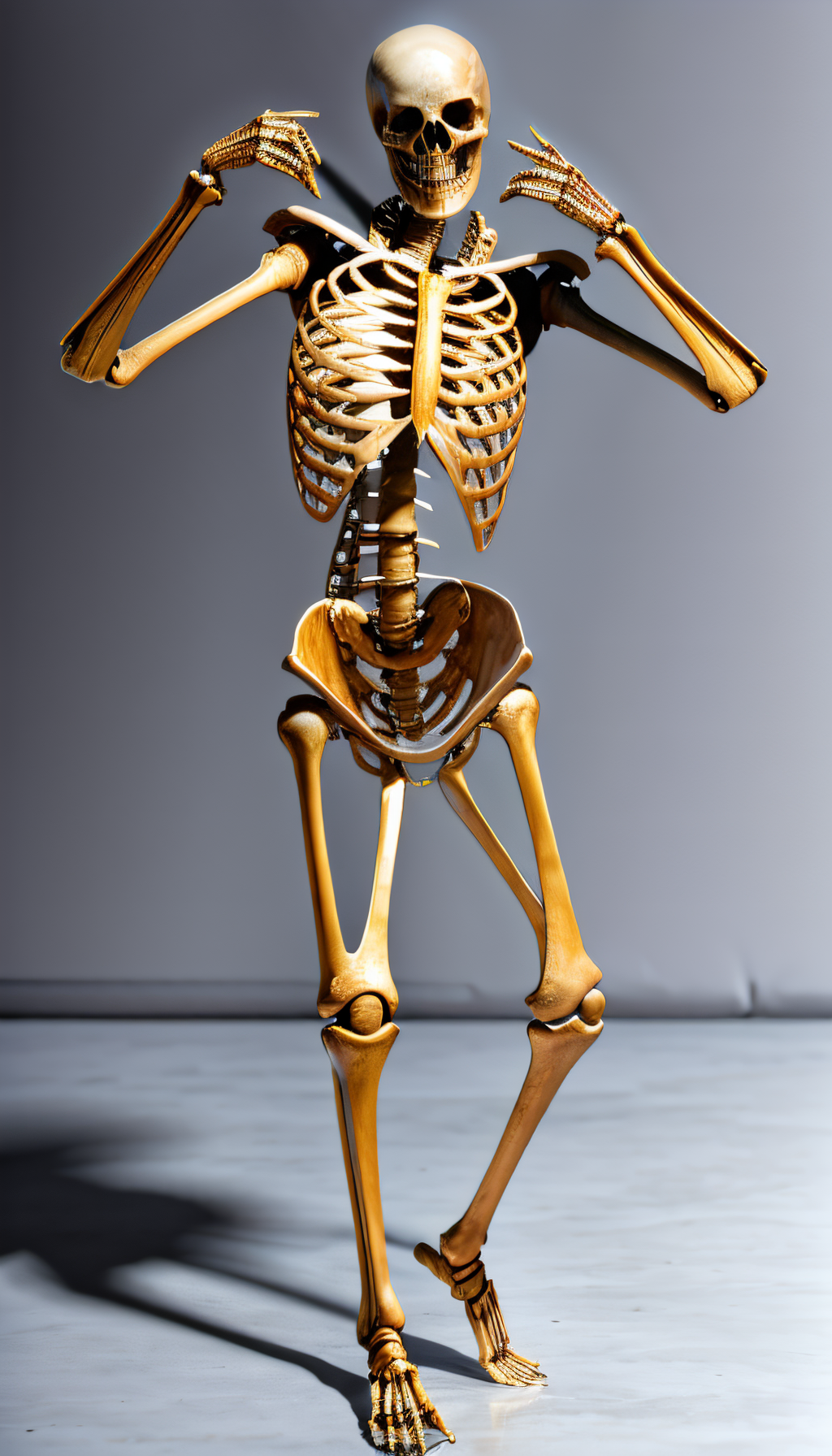 in the bedrrom (Realistic:1.5) woman skeleton standing, attacking with a sword  <lora:EdobSkeletonFemale_v1.0:1>