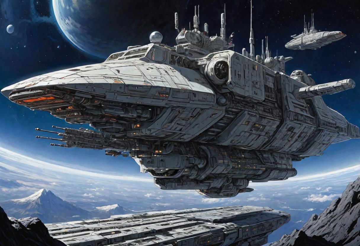 A rectangular flat and long spaceship, many antennas, laserguns, large engines, maximum detail, high detail, style of the expanse [Tsutomu Nihei:Hiromu Arakawa:0.3]