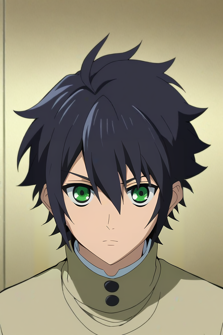 score_9, score_8_up, score_7_up, source_anime, intricate details, , looking at viewer, , depth of field, 1boy, solo, male focus, <lora:yuuichirou_hyakuya_pony:0.88>, yuuichirou_hyakuya, black hair, green eyes, short hair, hair between eyes, sweater, golf cap, The Tower of Destiny, , <lora:sdxl_lightning_8step_lora:1>