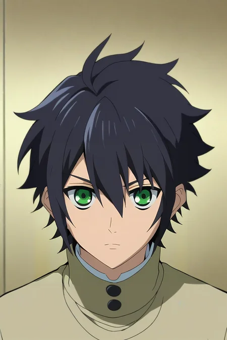score_9, score_8_up, score_7_up, source_anime, intricate details, , looking at viewer, , depth of field, 1boy, solo, male focus, <lora:yuuichirou_hyakuya_pony:0.88>, yuuichirou_hyakuya, black hair, green eyes, short hair, hair between eyes, sweater, golf cap, The Tower of Destiny, , <lora:sdxl_lightning_8step_lora:1>