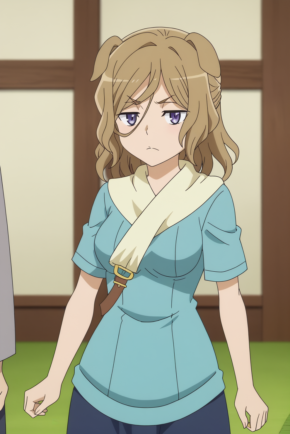 Naza Ersuisu, anime screencap <lora:Danmachi-Naza_Ersuisu-PDXL:0.8>