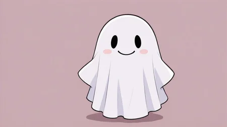 score_9, score_8_up, score_7_up,simple drawing,cute, smile , white ghost, 1 ghost, indoors, simple background<lora:white_ghost_il:1>