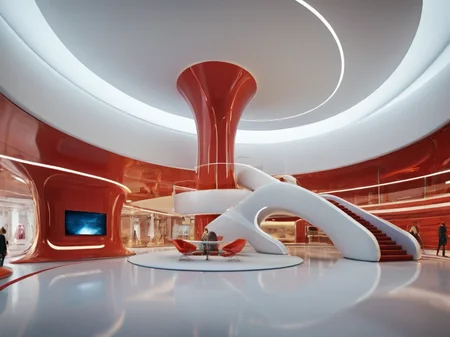 <lora:JJsFuturismStyle_Interior_XL:1>, ((Futurism)), masterpiece , best quality, subject,  soft lighting, high quality, indoors, real world location, enough detail, high resolution, super realistic, Photorealistic, highly detailed,